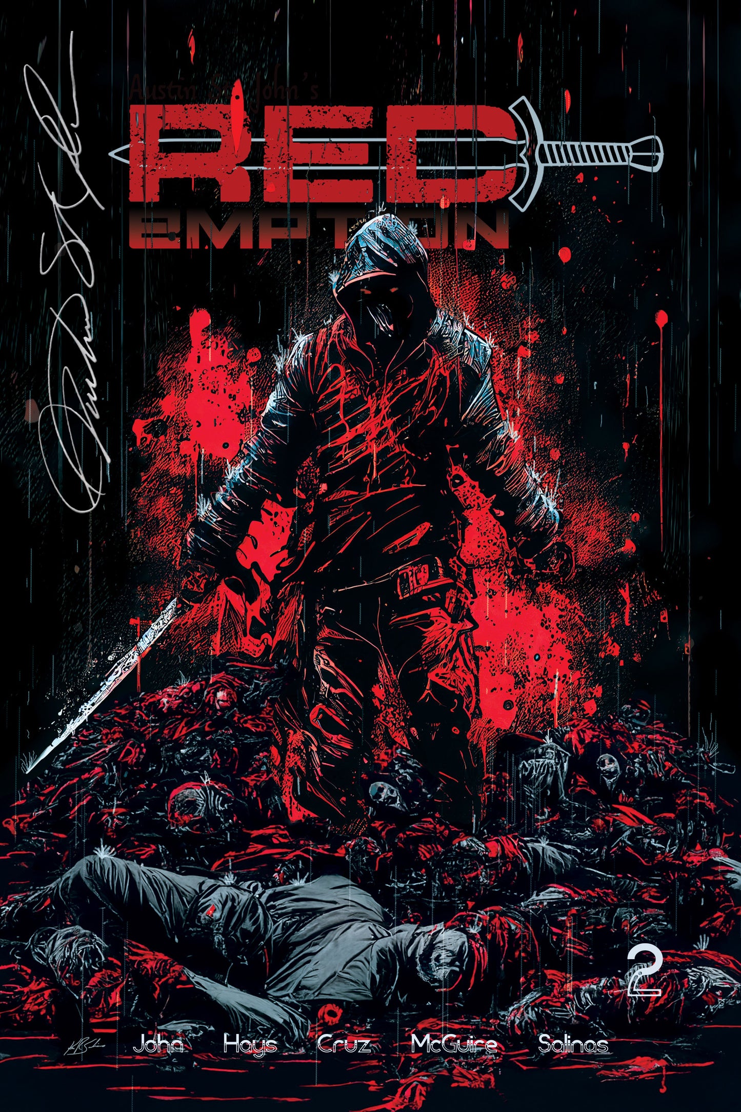 Redempt1on Two: Ken R. Salinas Portada FIRMADA por Austin St John